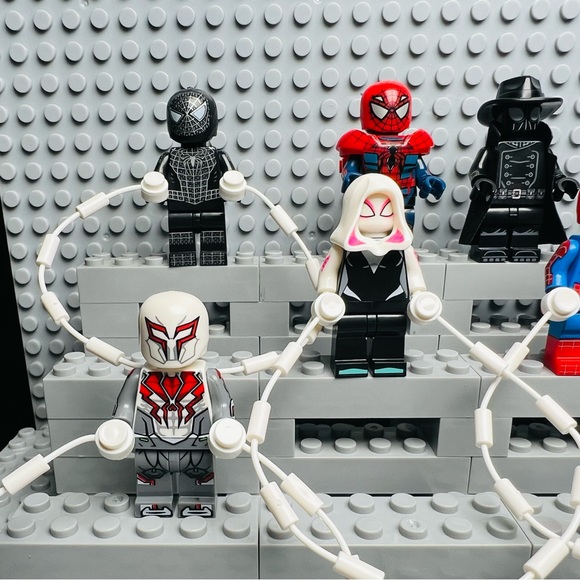 Spider Man Custom Minifigures Lot of 8 - Picture 2 of 6